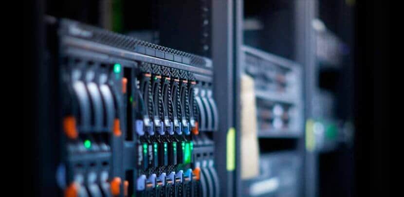 Servidores de centro de datos de hosting WordPress